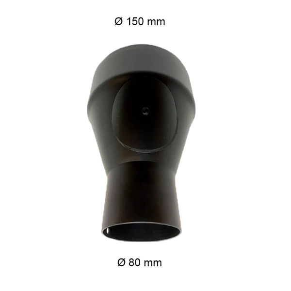 Cheminée et conduit de 80 mm à 150 mm pour poêles à granulés