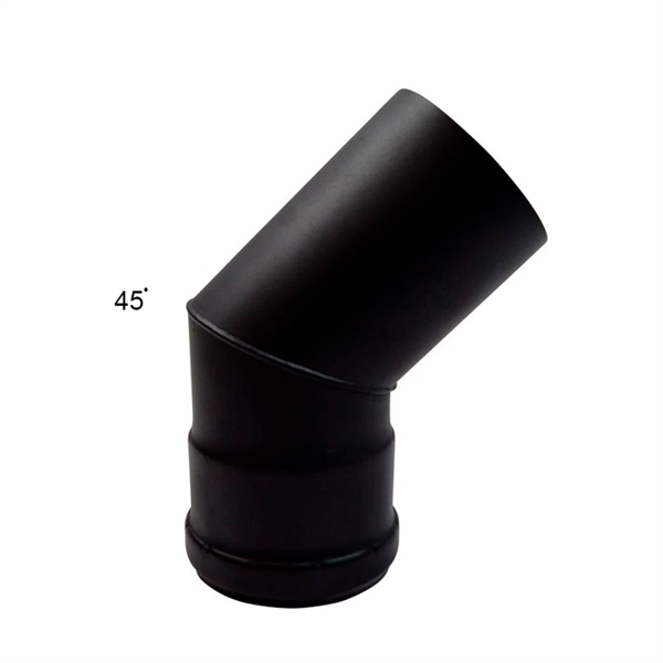 Coudé En Acier Pour Conduit De Cheminée - Diamètre 50 Mm - Pour Poêle, Barbecue, Ventilation - 3