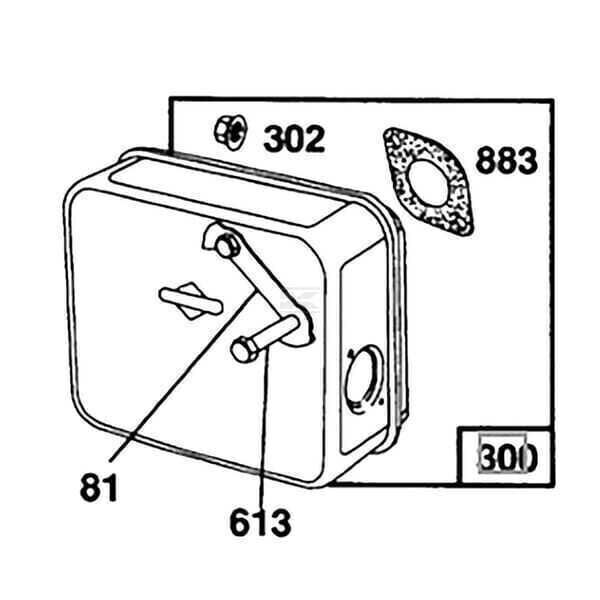 Échappement - 492746 - Briggs & Stratton