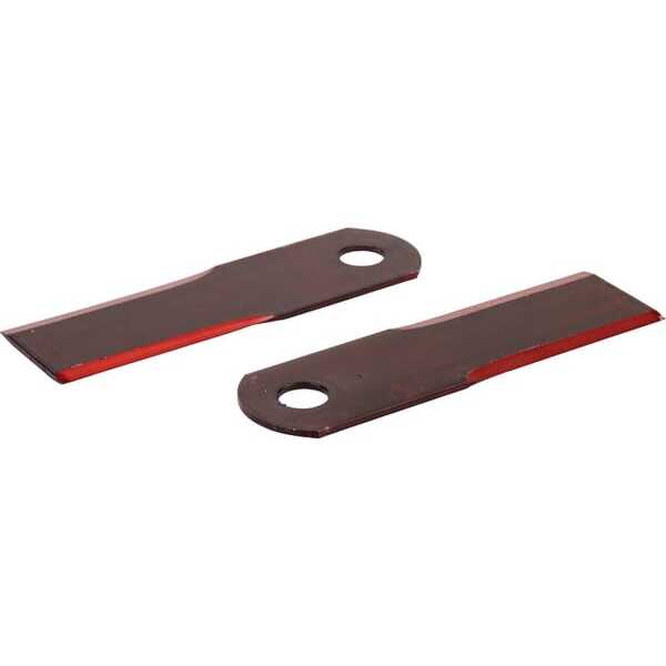 John Deere Liste des Couteaux et Contre-couteaux de broyeur - 0000600172KR - Jeu de 25 couteaux D18 50x173mm ép3 Lisse 2 faces p
