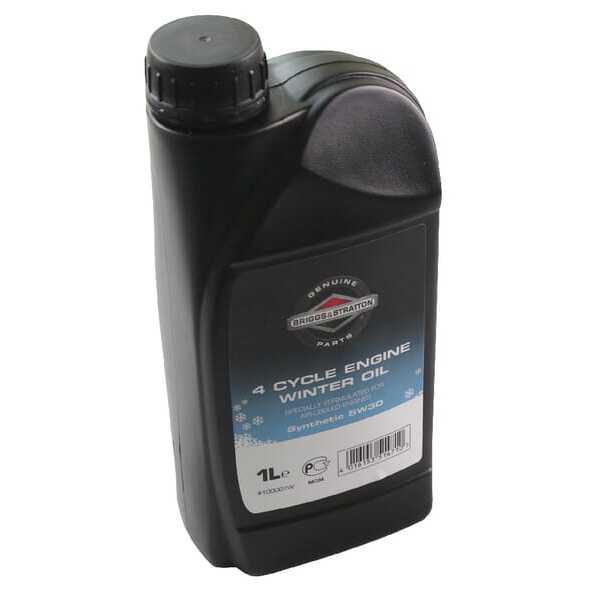 BS Huile de moteur 4-temps Briggs & Stratton - 100007W - Huile moteur 5W30 - 1l Briggs & Stratton