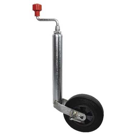 AL-KO Roue de support Plus avec butée - 1224351 - Roue jockey Ø48mm - 200x50