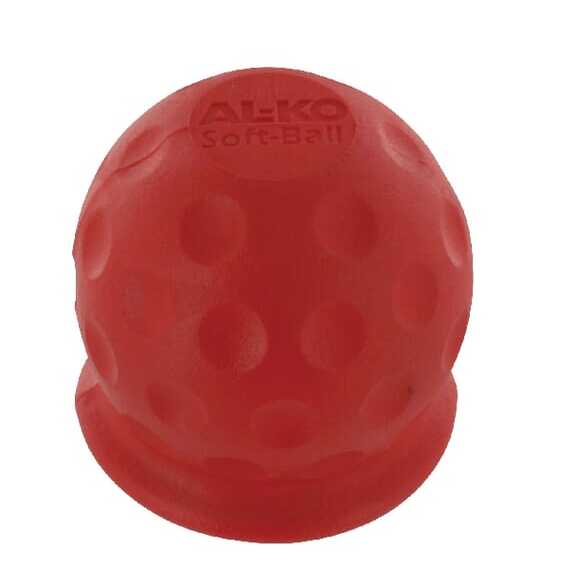 AL-KO Coiffe de protection pour attelage de remorque - 605307ALKO - Bouchon Soft Ball rouge AL-KO