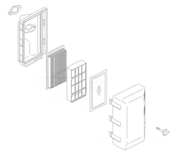 Briggs & Stratton Filtre à air complète - 712454 - Filtre à air