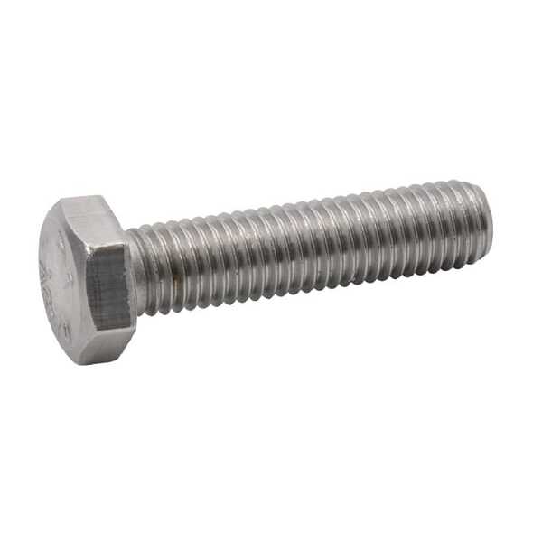 John Deere DIN 933 Vis hexagonales entièrement filetées, métriques 8.8, galvanisées - 9332045 - Boulon hexagonal entièrement fil