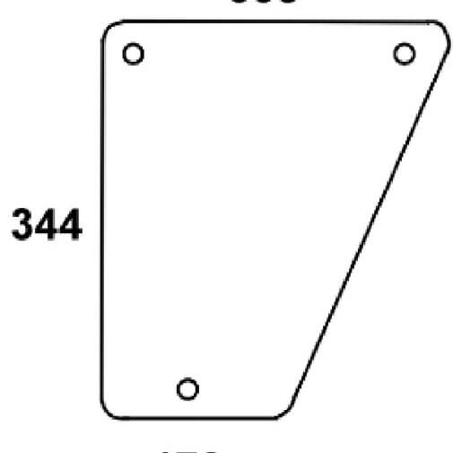 John Deere Pare-brise - D8050 - Pare-brise avant inf.