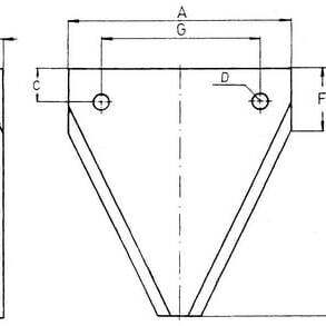 John Deere Pièces d'usureSections OE - HXE13024 - Lame, contre-lame, ensileuse