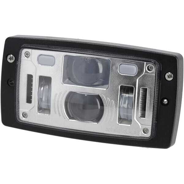 John Deere Phare avant - LA10425 - Phare LED, 40/22W, rectangulaire, 10-30V, 185x102x82, feu de route/croisement, feu de positio