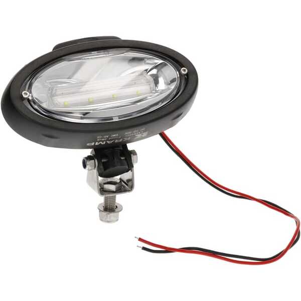 John Deere Phare de travail à LED ovale - LA104491 - Work light LED, 40W, 3500lm, oval, 12-24V,190x107x63mm, Ultra Wide Flood, K