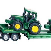 John Deere S01837 Camion avec remorque surbaissée et 2 tracteurs - S01837 - Rem. Surbais.+ J.D.