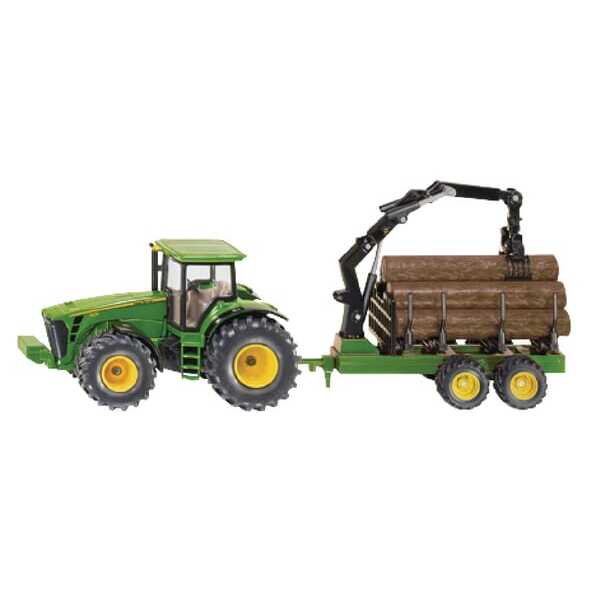 John Deere S01954 8430 avec remorque transport de grumes - S01954 - John Deere+remorque transp. bs