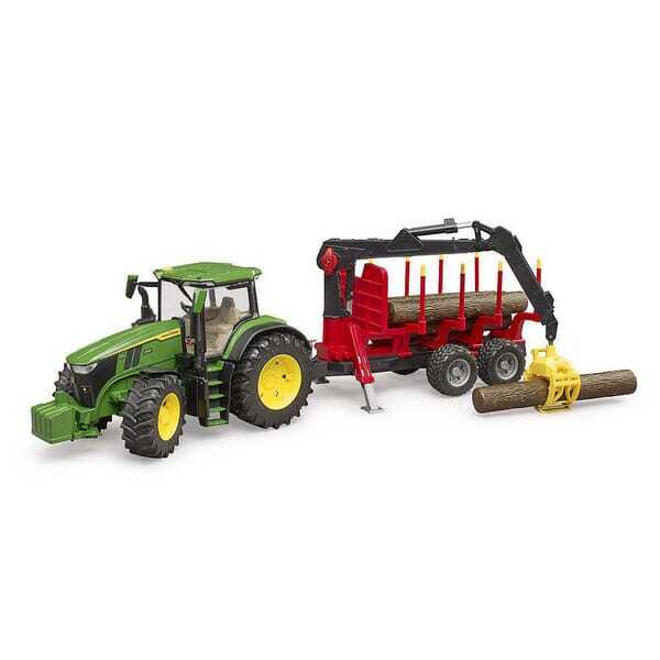 John Deere U03154 7R 350 avec remorque à arbres - U03154 - John Deere 7R 350 avec remorque à grumes