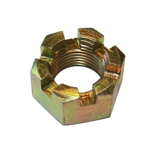 John Deere Écrous crénelés DIN 935, classe 8 UNF, galvanisés - VLG3307 - Ecrou A Entaille Unf A Six Pan (x10) 8.8 Grade DIN935 3